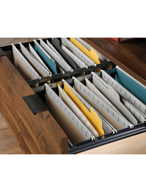 Bookcase Hampstead Park Walnut Lateral Filing Cabinet by Teknik - enlarged view