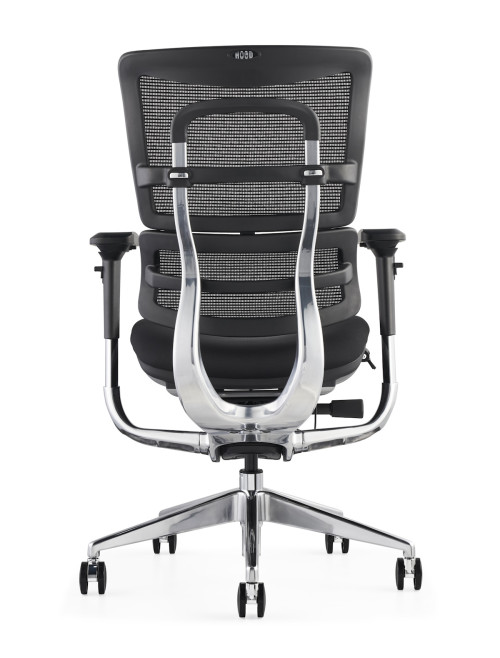 Premium Mesh Office Chair i29 with Fabric Seat by Hood Seating - enlarged view