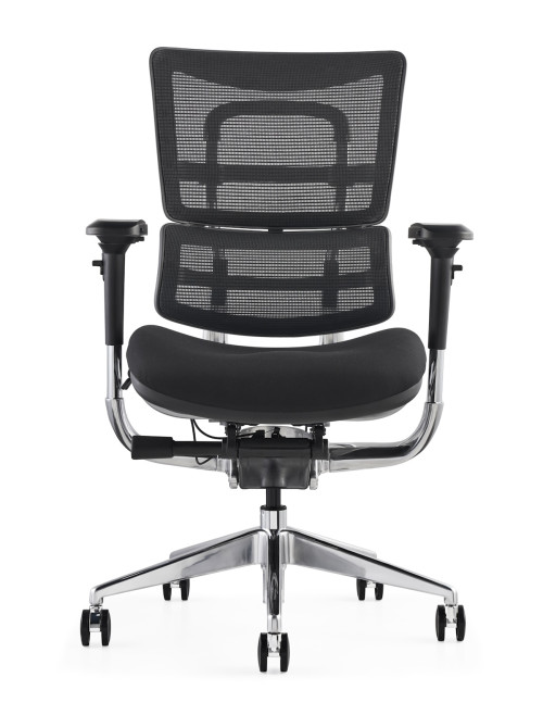 Premium Mesh Office Chair i29 with Fabric Seat by Hood Seating - enlarged view