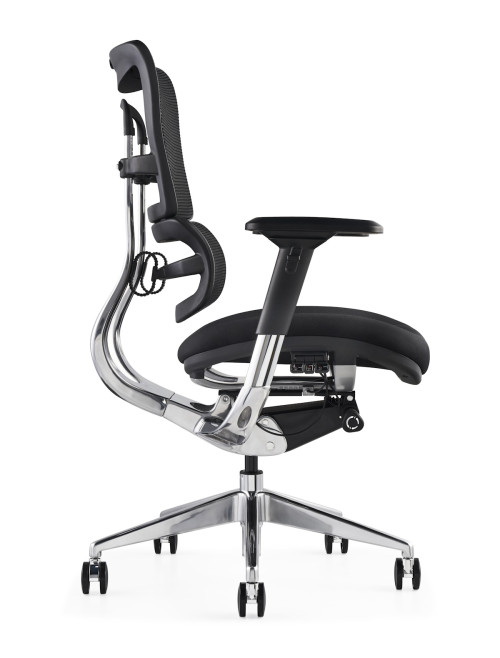Premium Mesh Office Chair i29 with Fabric Seat by Hood Seating - enlarged view