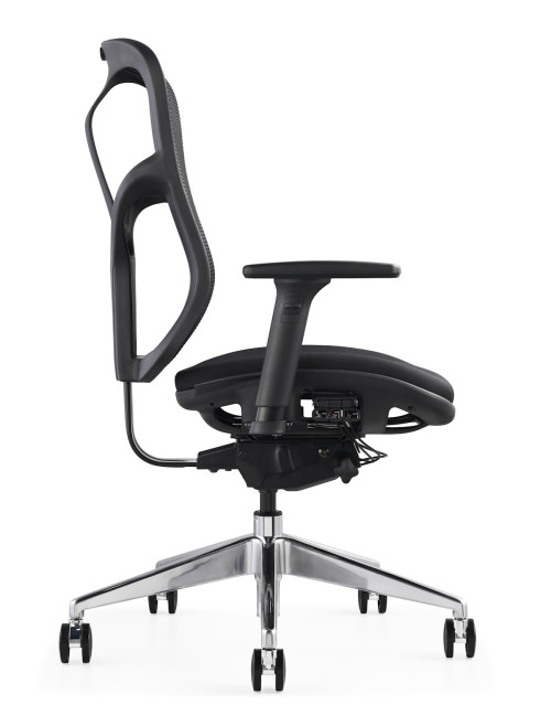 Premium Mesh Office Chair F94 with Fabric Seat by Hood Seating - enlarged view