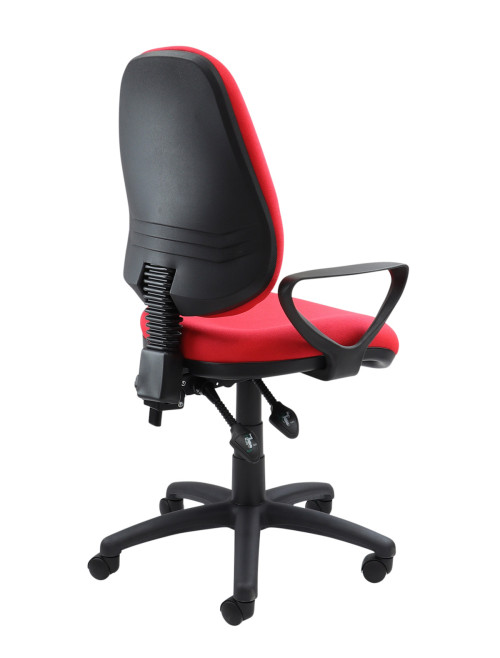 Fabric Office Chair Red Vantage 101 Operator Chair V101-00-R by Dams - enlarged view