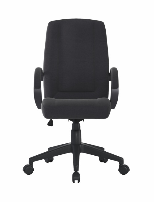 Office Chair Black Dorset High Back Fabric Managers Chair BCF/B432/BK by Nautilus - enlarged view