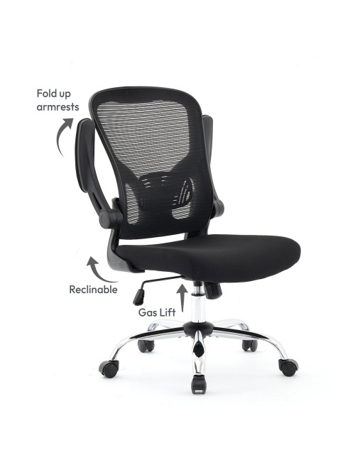 Mesh Office Chair Grey Prime Computer Chair 251-11-03-04-01 - enlarged view