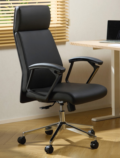 Office Chair Black London Faux Leather Executive Chair CH-LON-BLK