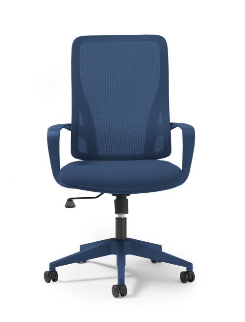 Mesh Office Chair Blue Eva Task Operator Chair EVA300T1-BL by Dams - enlarged view
