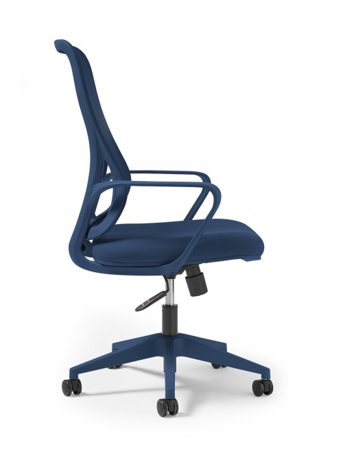 Mesh Office Chair Blue Eva Task Operator Chair EVA300T1-BL by Dams - enlarged view