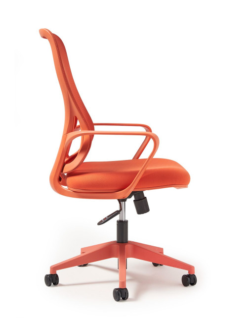 Mesh Office Chair Orange Eva Task Operator Chair EVA300T1-OR by Dams - enlarged view