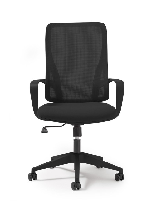 Mesh Office Chair Black Eva Task Operator Chair EVA300T1-K by Dams - enlarged view