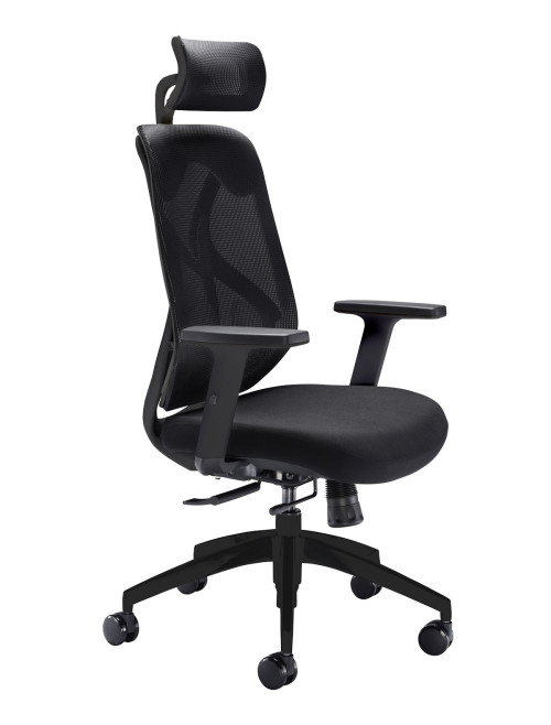Mesh Office Chairs Maldini High Back Black Office Chair CH0782ORBK