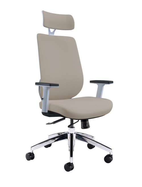 Office Chairs Maldini High Back Beige Office Chair CH0782BEIWH