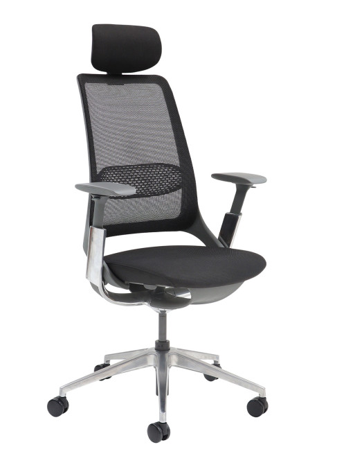 Mesh Office Chair Black Holden Mesh Operator Chair HOL300T1-K