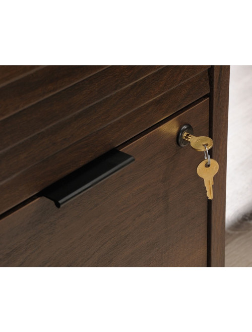 Home Office Desks Elstree Spiced Mahogany Corner Desk 5426914 - enlarged view