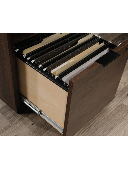 Home Office Desks Elstree Spiced Mahogany Corner Desk 5426914 - enlarged view