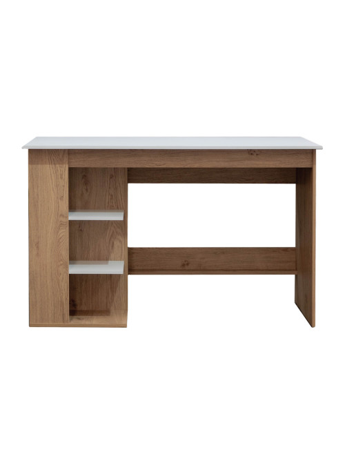Home Office Desk White and Oak Milan Computer Desk DSK-MIL-OW - enlarged view