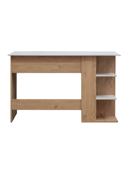Home Office Desk White and Oak Milan Computer Desk DSK-MIL-OW - enlarged view