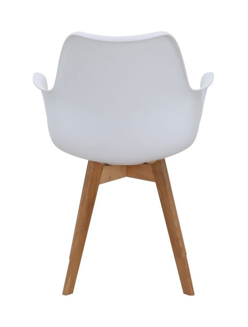 Pair of Dining Chairs Skandi White Bistro Chairs 8700 - enlarged view