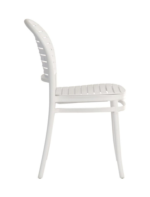 Pair of Dining Chairs Skandi White Cafe Chairs 8500 - enlarged view