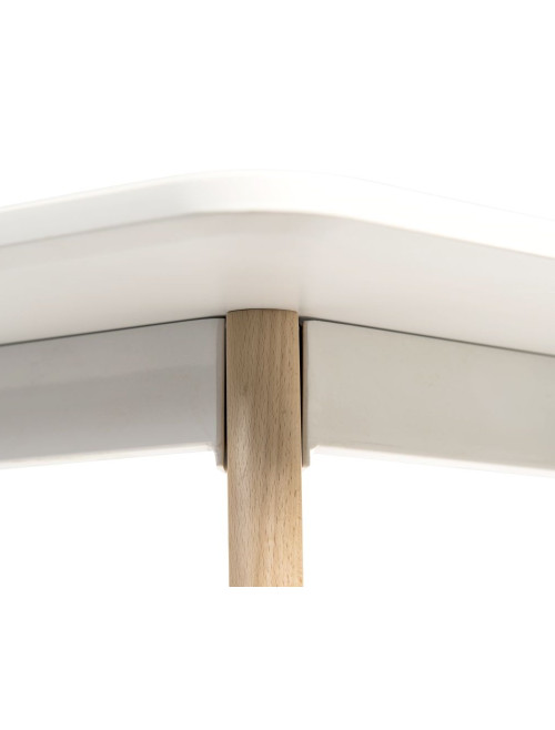 Dining Tables Skandi White Rectangular Cafe Table 8100 - enlarged view