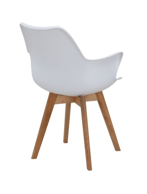 Pair of Dining Chairs Skandi White Bistro Chairs 8700 - enlarged view
