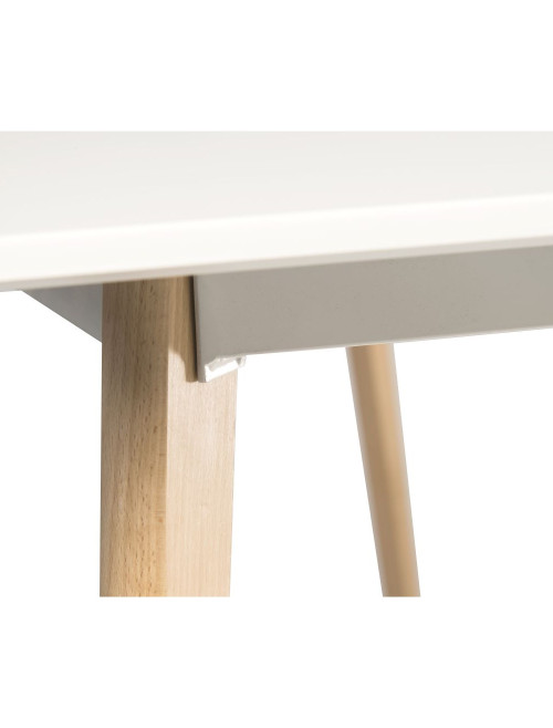 Dining Tables Skandi White Rectangular Cafe Table 8100 - enlarged view