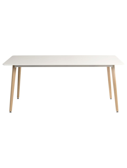 Dining Tables Skandi White Rectangular Cafe Table 8100 - enlarged view