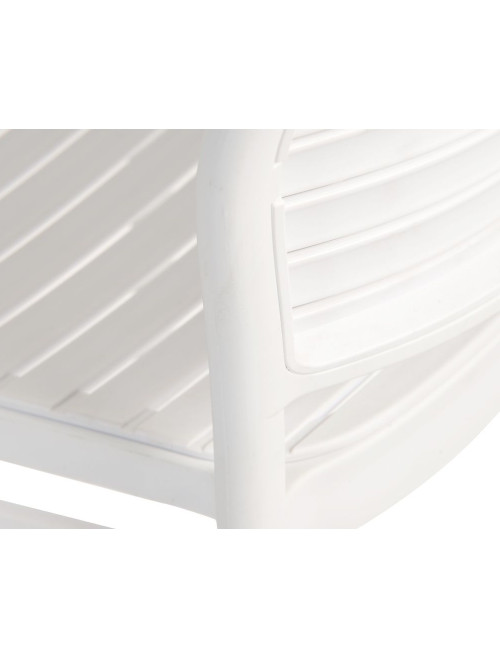 Pair of Dining Chairs Skandi White Cafe Chairs 8500 - enlarged view
