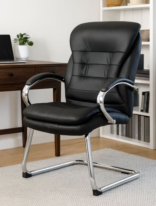Office Chairs Goliath Lite Bonded Leather Visitor Chairs 6958