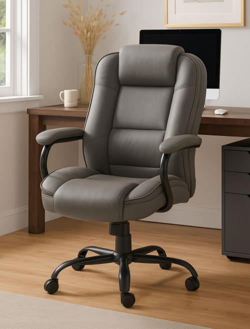 Office Chair Goliath Duo Heavy Duty 24 Hour Chair Grey 6925GREY by Teknik