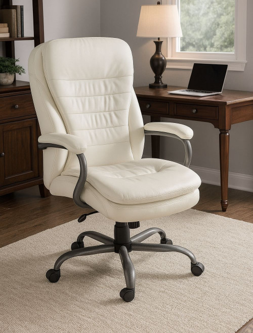 Office Chairs White Goliath Heavy Duty 24 Hour Executive Chair 6988 by Teknik
