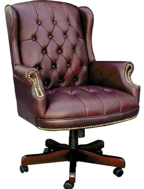 Chairman Super Large Traditional Executive Chair Burgundy B800 by Teknik - enlarged view
