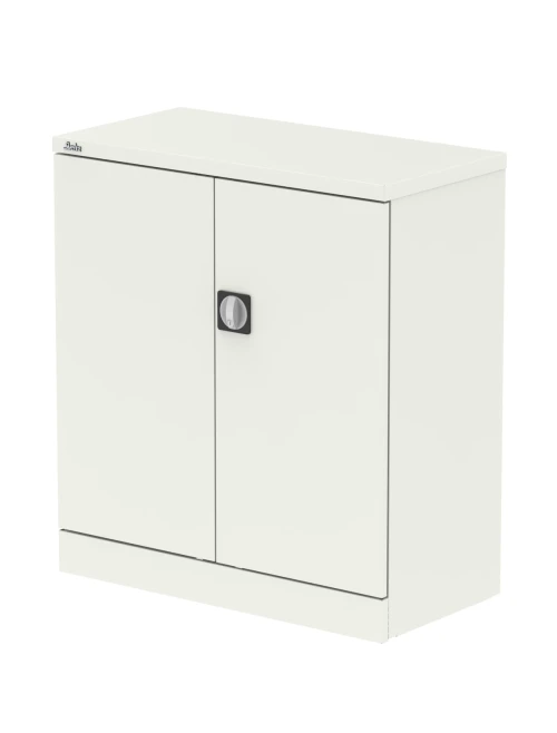 Office Storage Qube 2 Door Metal Office Cupboard White 1020mm QC1WHT - enlarged view