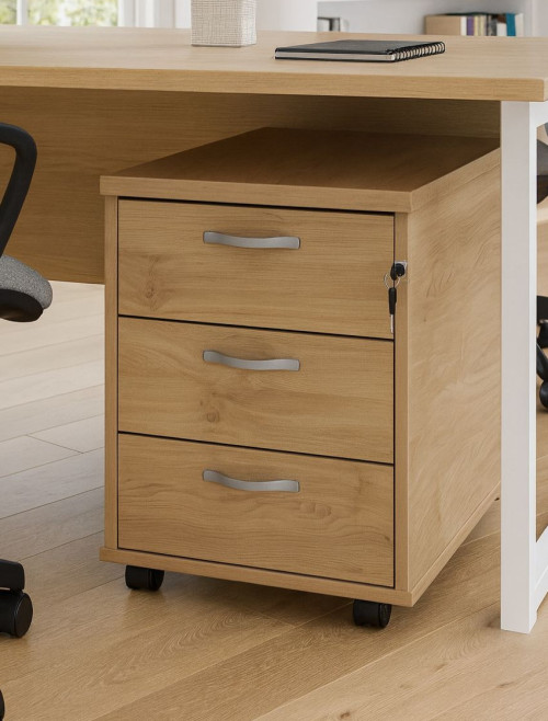 Office Storage 3 Drawer Mobile Pedestal R3MKO by Dams