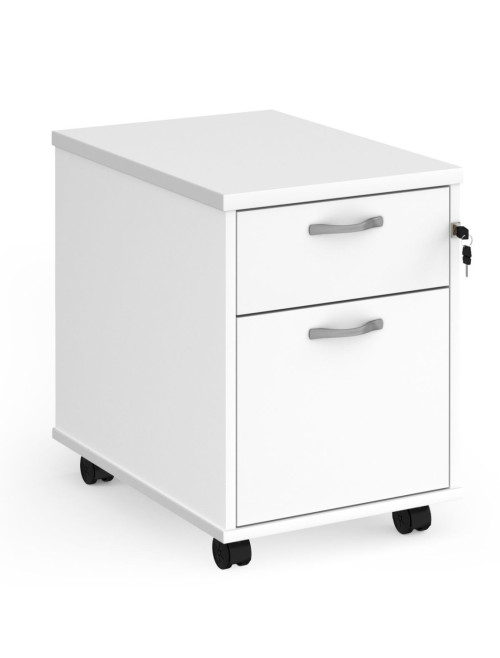 Office Storage 2 Drawer Mobile Pedestal R2MWH by Dams