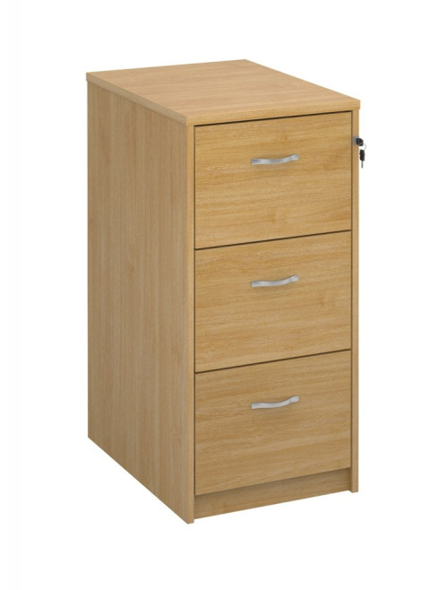 Deluxe Executive 3 Drawer Oak Filing Cabinet LF3O