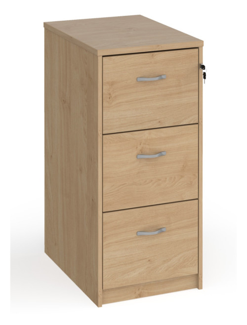 Deluxe Executive 3 Drawer Kendal Oak Filing Cabinet LF3KO - enlarged view