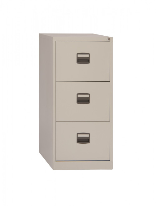 3 Drawer Economy Contract Goose Grey Metal Filing Cabinet DCF3G