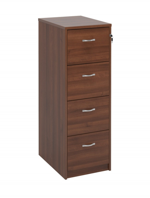 Deluxe Executive 4 Drawer Walnut Filing Cabinet LF4W