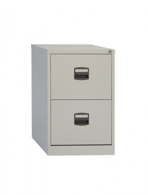 2 Drawer Economy Goose Grey Contract Metal Filing Cabinet DCF2G