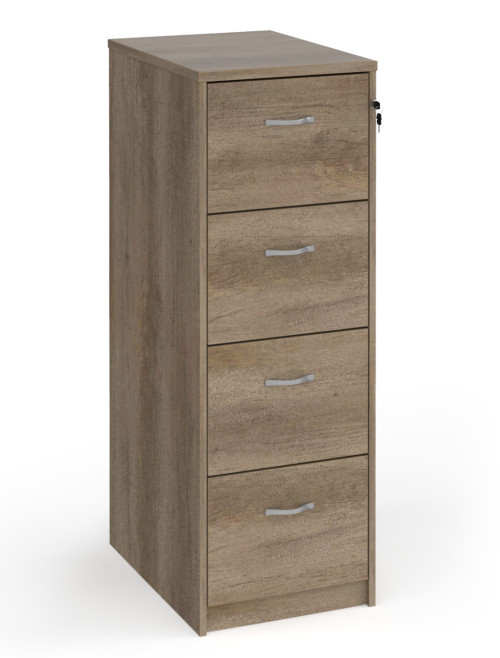 Deluxe Executive 4 Drawer Nebraska Oak Filing Cabinet LF4NO