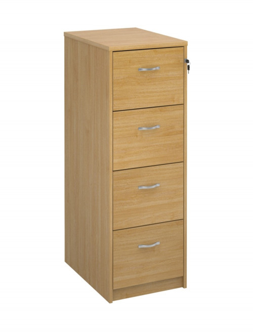 Deluxe Executive 4 Drawer Oak Filing Cabinet LF4O