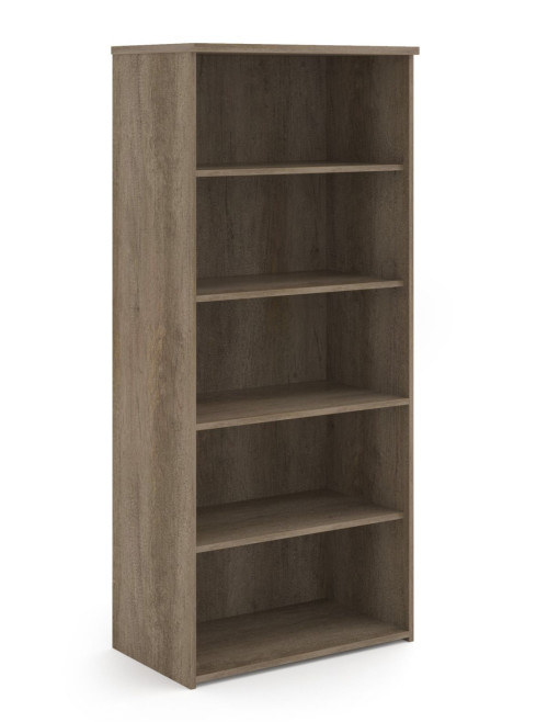 Office Bookcase 1790mm High Nebraska Oak Bookcase with 4 Shelves R1790NO