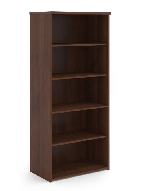 Office Bookcase 1790mm High Walnut Bookcase with 4 Shelves R1790W