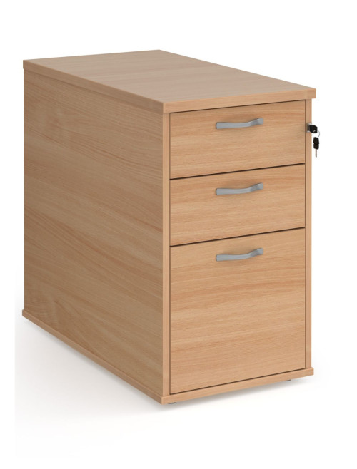 Beech Desk High Pedestal 800mm Deep 3 Drawer Pedestal R25DH8B