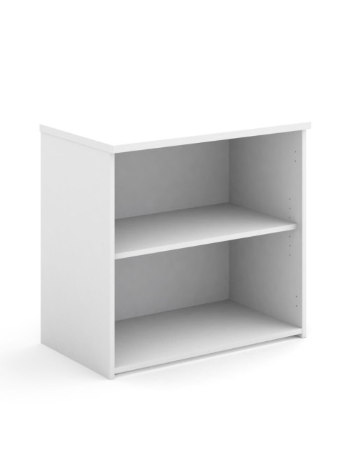 Office Bookcase 740mm High White Bookcase with 1 Shelf R740WH