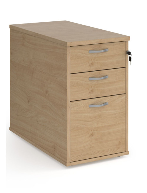 Kendal Oak Desk High Pedestal 800mm Deep 3 Drawer Pedestal R25DH8KO