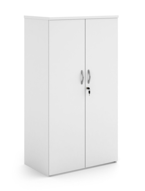 Office Cupboard White 1440mm High Storage Cupboard R1440DWH
