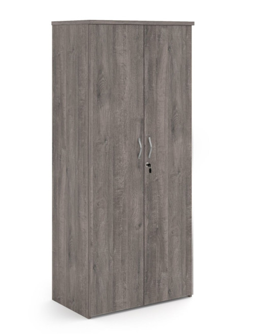 Office Grey Oak Cupboard 1790mm High Storage Cupboard R1790DGO - enlarged view