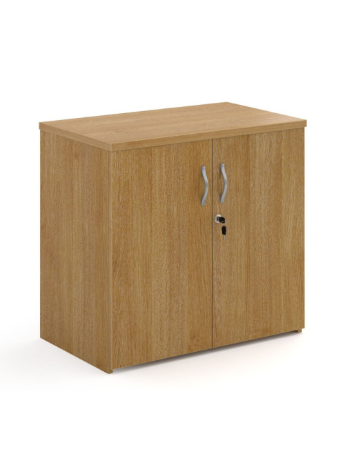 Low Oak Office Cupboard 740mm High Storage Cupboard R740DO