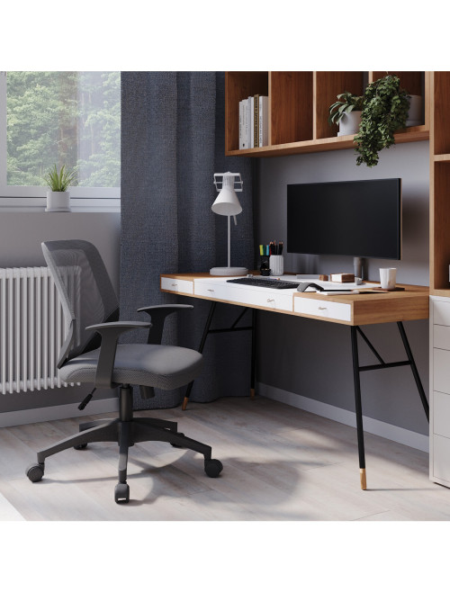 Office Chair Ranger Grey Mesh Chair DPA95ATG/BK-GY - enlarged view